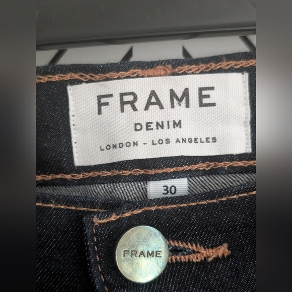 Frame denim le skinny de Jeanne dark wash skinny stretch fit - Picture 4 of 6